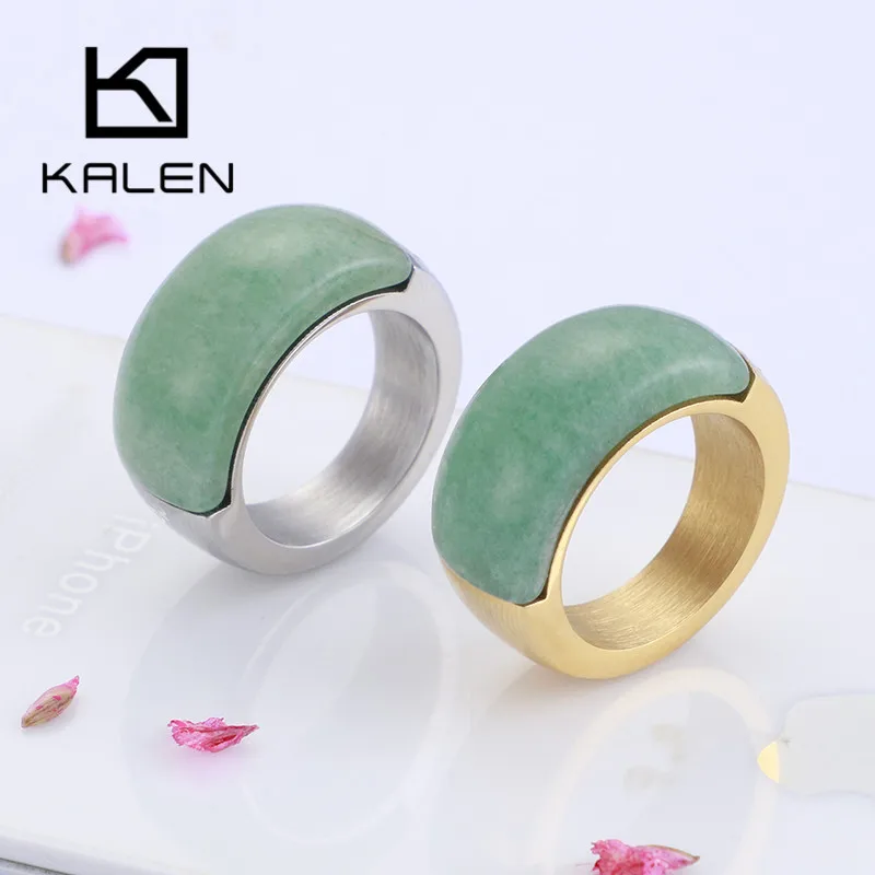 KALEN Gold/Silver Stainless Steel & Colorful Stone Rings For Women Trendy Glass Wedding Rings Anillos Mujer Party Jewelry Gifts
KALEN Gold/Silver Stainless Steel & Colorful Stone Rings For Women Trendy Glass Wedding Rings Anillos Mujer Party Jewelry Gifts