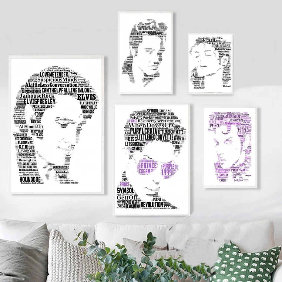 Michael Jackson Prince Elvis Presley Music Singer Art Wall Decor Canvas Poster Paintings for Living Room
Michael Jackson Prince Elvis Presley Music Singer Art Wall Decor Canvas Poster Paintings for Living Room