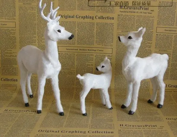 simulation sika deer model white deer toy one family 3 members ,polyethylene resin handicraft, home decoration gift a2514
simulation sika deer model white deer toy one family 3 members ,polyethylene resin handicraft, home decoration gift a2514