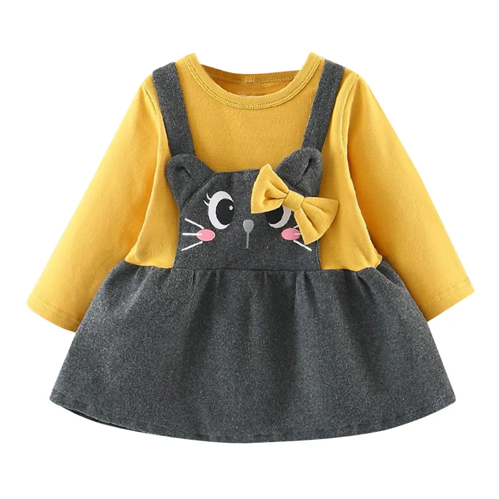 Baby Girl Clothes Autumn girl dress Toddler Kids Baby Girls Long Sleeve Cartoon Cat Print Bow Party Princess Dress dropshiping
Baby Girl Clothes Autumn girl dress Toddler Kids Baby Girls Long Sleeve Cartoon Cat Print Bow Party Princess Dress dropshiping