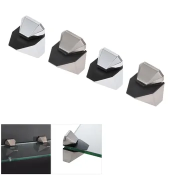 DRELD 2Pcs Adjustable Glass Clamps Glass Plated Brackets Chrome Zinc Alloy Shelf Holder Support Clamp Holder For Glass Shelves
DRELD 2Pcs Adjustable Glass Clamps Glass Plated Brackets Chrome Zinc Alloy Shelf Holder Support Clamp Holder For Glass Shelves