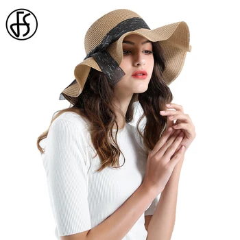 FS Outdoor Summer Hat Women Straw Hats Big Brim With Bow Ribbon High Quality Pink Round Top Ladies Casual Beach Sun Visors Cap
FS Outdoor Summer Hat Women Straw Hats Big Brim With Bow Ribbon High Quality Pink Round Top Ladies Casual Beach Sun Visors Cap