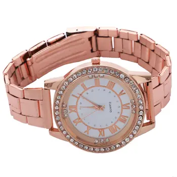 Vansvar Brand Watch Luxury Women Dress Rhinestone Quartz Watch Casual Women Steel Wristwatches Female Clock, Rose gold white
Vansvar Brand Watch Luxury Women Dress Rhinestone Quartz Watch Casual Women Steel Wristwatches Female Clock, Rose gold white
