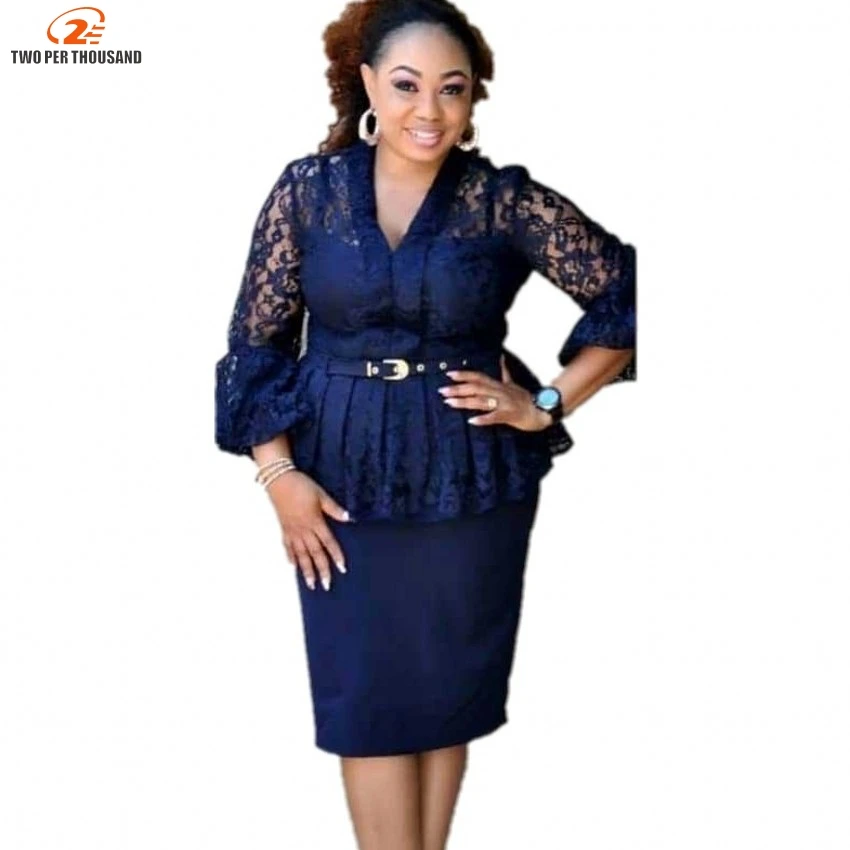 2019 Office Ladies Elegant Bodycon Lace Dress Tunic Spring Autumn 3/4 Sleeve High Waist Female Fashion African Dress For Women
2019 Office Ladies Elegant Bodycon Lace Dress Tunic Spring Autumn 3/4 Sleeve High Waist Female Fashion African Dress For Women