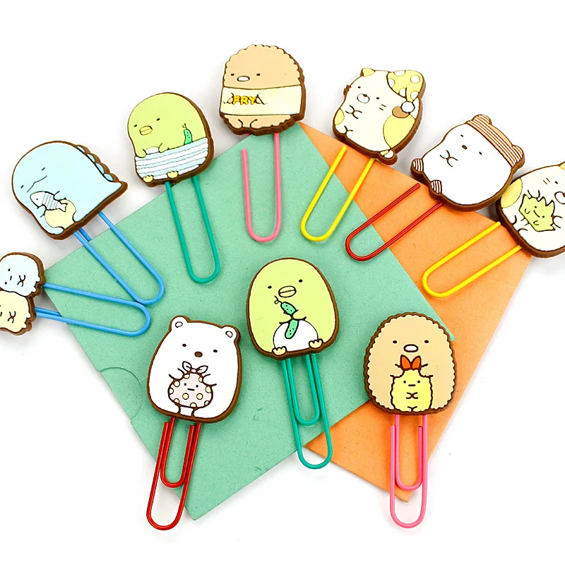 10 pcs/lot Cartoon animals bookmark cute paper clip for books korean stationery escolar office material school supplies
10 pcs/lot Cartoon animals bookmark cute paper clip for books korean stationery escolar office material school supplies