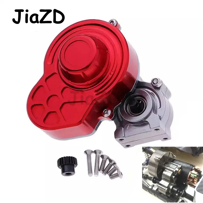 Hydrulic Transmission Box Full Metal Gearbox / Center Crawler Gear Box Reverse Parts for 1/10 RC Crawler Axial SCX10 zxz 
Hydrulic Transmission Box Full Metal Gearbox / Center Crawler Gear Box Reverse Parts for 1/10 RC Crawler Axial SCX10 zxz