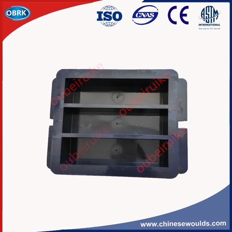 Three Gang Plastic Mould for Cement Mortars 40x40x160mm Cement Mortars Prism Test Moulds
Three Gang Plastic Mould for Cement Mortars 40x40x160mm Cement Mortars Prism Test Moulds