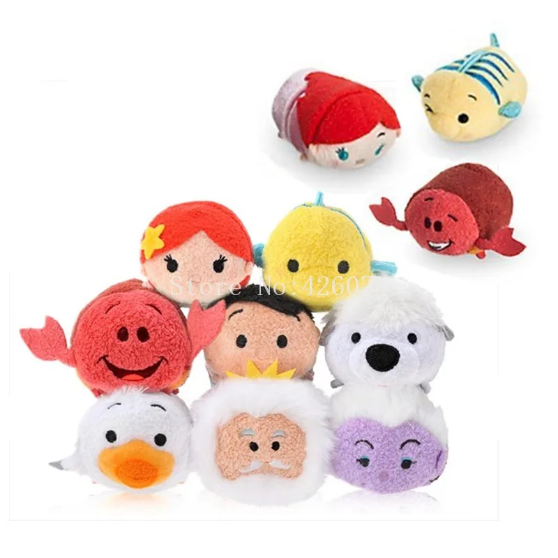New Mini Tsum Tsum Mermaid Eric King Triton Ursula Scuttle Plush Toys Kids Stuffed Smartphone Cleaner Children Gifts
New Mini Tsum Tsum Mermaid Eric King Triton Ursula Scuttle Plush Toys Kids Stuffed Smartphone Cleaner Children Gifts