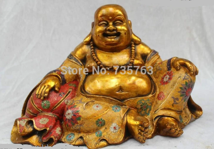 xiuli 001387 10"China Chinese Tibet Purple Bronze Gild Cloisonne Maitreya Buddha Statue
xiuli 001387 10"China Chinese Tibet Purple Bronze Gild Cloisonne Maitreya Buddha Statue