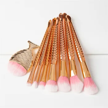 8pcs Face Makeup Brushes Mermaid Eye Shadow Foundation Contour Blusher Makeup Brushes Fishtail Powder Comestic Brushes Tool Kit
8pcs Face Makeup Brushes Mermaid Eye Shadow Foundation Contour Blusher Makeup Brushes Fishtail Powder Comestic Brushes Tool Kit