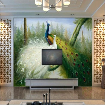 beibehang Custom wallpaper fashion HD Nordic forest Peacock living room painting TV background wall wallpaper papel de parede
beibehang Custom wallpaper fashion HD Nordic forest Peacock living room painting TV background wall wallpaper papel de parede