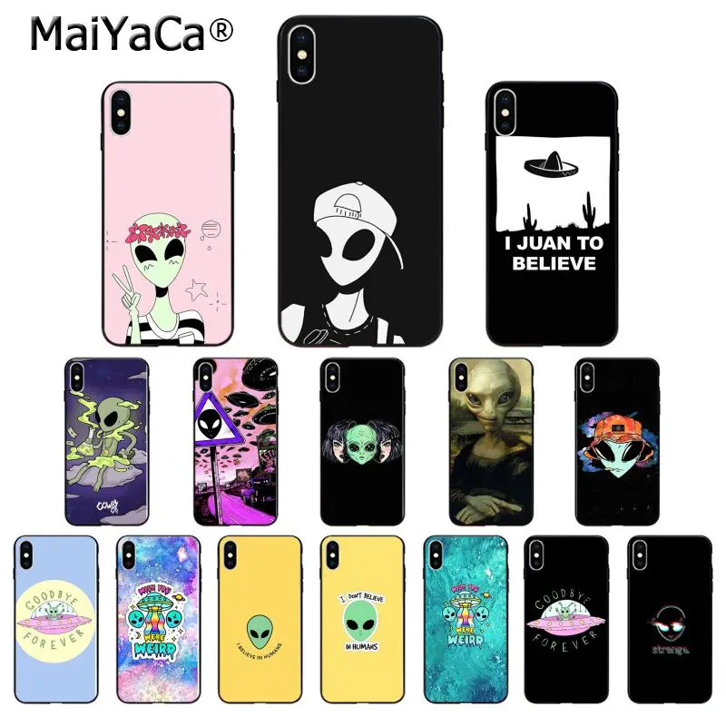 MaiYaCa Alien Believe UFO ET High Quality Phone Case for iPhone X XS MAX 6 6S 7 7plus 8 8Plus 5 5S XR
MaiYaCa Alien Believe UFO ET High Quality Phone Case for iPhone X XS MAX 6 6S 7 7plus 8 8Plus 5 5S XR