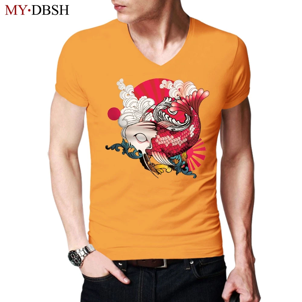 Japanese Style Mens T Shirt Wave Carp Fish 3D Print 2019 Summer Short SleeveT-shirts Casual Cotton Slim Fit Tees Shirts For Men
Japanese Style Mens T Shirt Wave Carp Fish 3D Print 2019 Summer Short SleeveT-shirts Casual Cotton Slim Fit Tees Shirts For Men