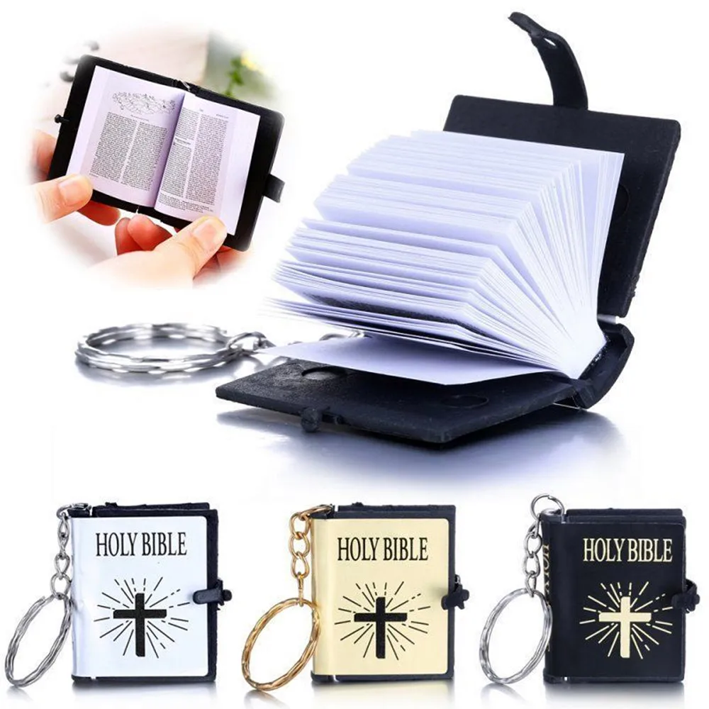 Real Mini Bible Can Read Small Word Paper Pendant Keychain English HOLY BIBLE Religious Christian Jesus Cross Keyrings Jewelry
Real Mini Bible Can Read Small Word Paper Pendant Keychain English HOLY BIBLE Religious Christian Jesus Cross Keyrings Jewelry