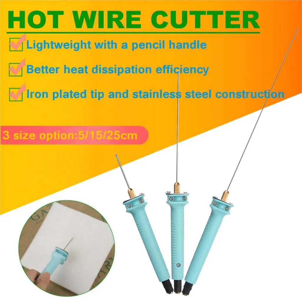 Polystyrene Cutting Machine Pen KT Plate 5/15/25cm Professional Foam Cutter Electric Heating Pen Foam Cutting Carving Tool
Polystyrene Cutting Machine Pen KT Plate 5/15/25cm Professional Foam Cutter Electric Heating Pen Foam Cutting Carving Tool