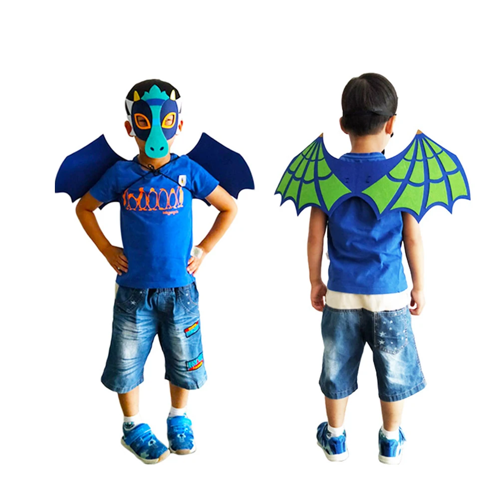 Halloween Novelty toy Funny Performance Props Toy Dinosaur Dragon Wings Set Fire Dragon Ice Dragon Masks Kids Birthday Xmas Gift
Halloween Novelty toy Funny Performance Props Toy Dinosaur Dragon Wings Set Fire Dragon Ice Dragon Masks Kids Birthday Xmas Gift