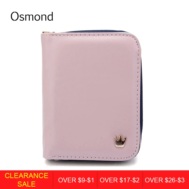 Osmond Leather Wallet Women Short Wallets Lady Coin Purses Card Holder Zipper Metal Crown Small Bifold Purse Cute Cards Case
Osmond Leather Wallet Women Short Wallets Lady Coin Purses Card Holder Zipper Metal Crown Small Bifold Purse Cute Cards Case