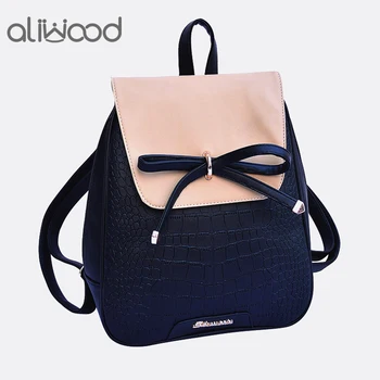 aliwood Alligator Crocodile Leather Women Backpack College School bag Bow Female Backpack for adolescent Girls Mochila Feminina
aliwood Alligator Crocodile Leather Women Backpack College School bag Bow Female Backpack for adolescent Girls Mochila Feminina