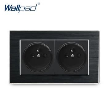 French Socket Wallpad Luxury Satin Metal Panel Double EU 16A Electric Wall Power French Socket 146*86mm Electrical Outlets
French Socket Wallpad Luxury Satin Metal Panel Double EU 16A Electric Wall Power French Socket 146*86mm Electrical Outlets