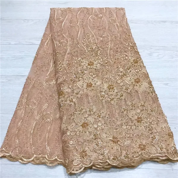 Amazing wedding/party French lace hot sale net lace fabric with beads for elegant dress JNZ307 (5yards/lot)
Amazing wedding/party French lace hot sale net lace fabric with beads for elegant dress JNZ307 (5yards/lot)