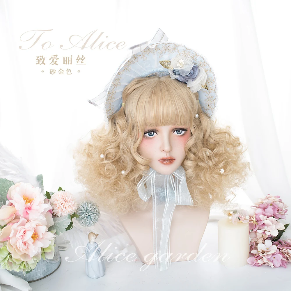 handmade Japanese style gold short curls lolita hair COSPLAY wig Ancient lady hair Women's Hair Accessories
handmade Japanese style gold short curls lolita hair COSPLAY wig Ancient lady hair Women's Hair Accessories