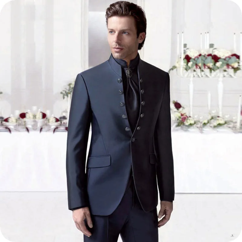 Custom Navy Blue Men Suits Wedding Suits Man Blazers Groom Wear Tuxedo Costume Homme 2Pieces Coat Pants Slim Fit Terno Masculino
Custom Navy Blue Men Suits Wedding Suits Man Blazers Groom Wear Tuxedo Costume Homme 2Pieces Coat Pants Slim Fit Terno Masculino