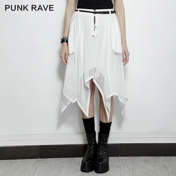 PUNK RAVE Girls White Lovely Summer Skirt Gothic Lolita Fashion Irregular Skirt Korean Styl Casual Punk Skirts
PUNK RAVE Girls White Lovely Summer Skirt Gothic Lolita Fashion Irregular Skirt Korean Styl Casual Punk Skirts