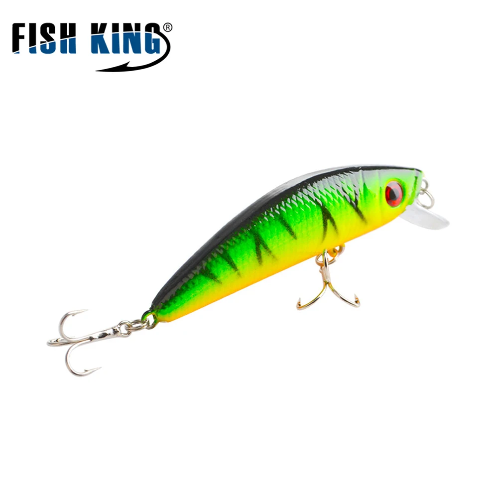 FISH KING Minnow Fake Fish Hard Bait Wobblers Double Clutch Fishing Lure 3D Eye 7cm 7.7g Swinbait Popper 712
FISH KING Minnow Fake Fish Hard Bait Wobblers Double Clutch Fishing Lure 3D Eye 7cm 7.7g Swinbait Popper 712