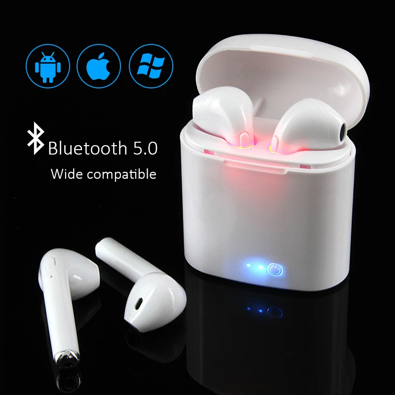 i7s TWS Mini Wireless Bluetooth Earphone Stereo Earbud Headset With Charging Box Mic For Iphone Xiaomi All Smart Phone
i7s TWS Mini Wireless Bluetooth Earphone Stereo Earbud Headset With Charging Box Mic For Iphone Xiaomi All Smart Phone