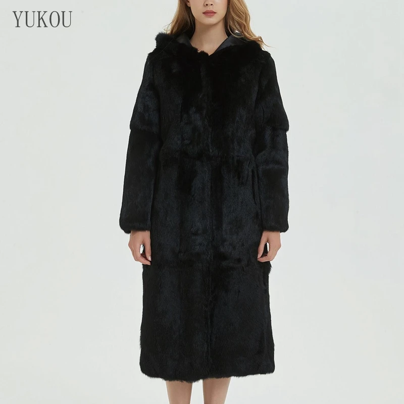 Natural 100% Rabbit Fur Winter Woman Coats Long 2019 Fashion Genuine Fur Coats Women Real Rabbit Fur Coat Hat Warm
Natural 100% Rabbit Fur Winter Woman Coats Long 2019 Fashion Genuine Fur Coats Women Real Rabbit Fur Coat Hat Warm