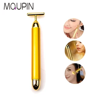 Slimming Face roller 24k Gold Colour Vibration Facial Beauty Roller Massager Stick Lift Skin Tightening Wrinkle Bar
Slimming Face roller 24k Gold Colour Vibration Facial Beauty Roller Massager Stick Lift Skin Tightening Wrinkle Bar