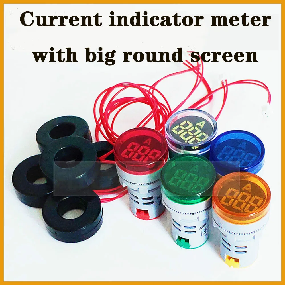 Current Meter 22mm LED Digital Display Gauge Indicator Signal Lamp round screen ammeter Lights Tester Combo measuring Meter
Current Meter 22mm LED Digital Display Gauge Indicator Signal Lamp round screen ammeter Lights Tester Combo measuring Meter