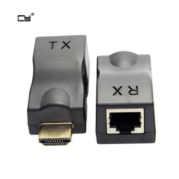RJ45 to HDMI 1.4 Extender Over Single 30m Ethernet LAN RJ45 CAT5E CAT6 For adapter HDTV 1080P With 3D
RJ45 to HDMI 1.4 Extender Over Single 30m Ethernet LAN RJ45 CAT5E CAT6 For adapter HDTV 1080P With 3D