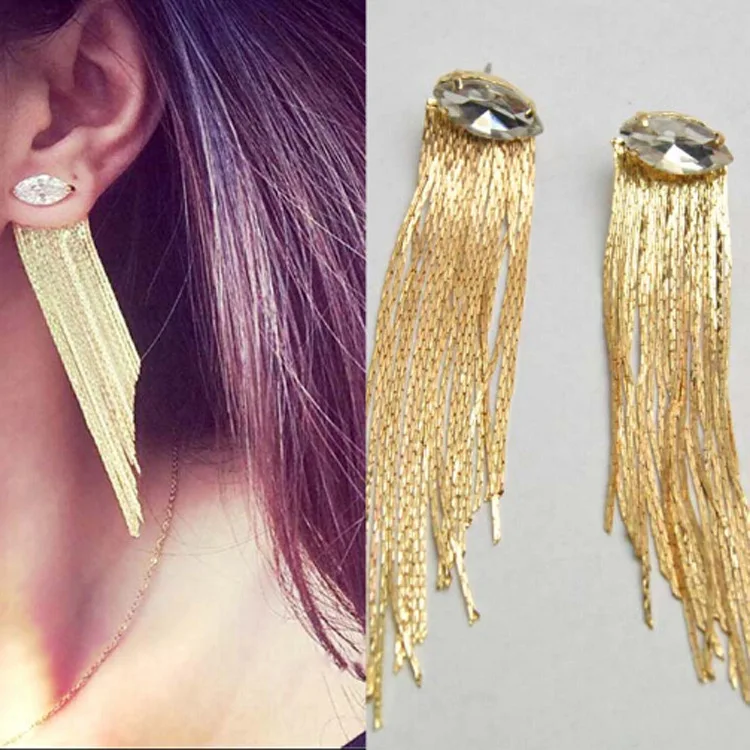 Fashion Long crystal earrings tassel african earrings drop jewelry stone chandelier earrings bohemian luxury earrings
Fashion Long crystal earrings tassel african earrings drop jewelry stone chandelier earrings bohemian luxury earrings