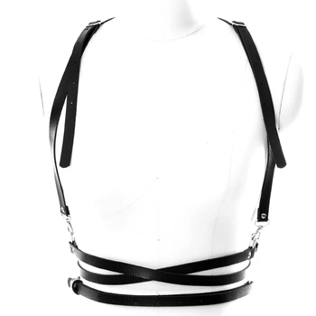 PU Leather Harness Garter Belt Body Bondage Lingerie Goth Punk Bra for Women Dance Party Club Party festival Rave Wear
PU Leather Harness Garter Belt Body Bondage Lingerie Goth Punk Bra for Women Dance Party Club Party festival Rave Wear