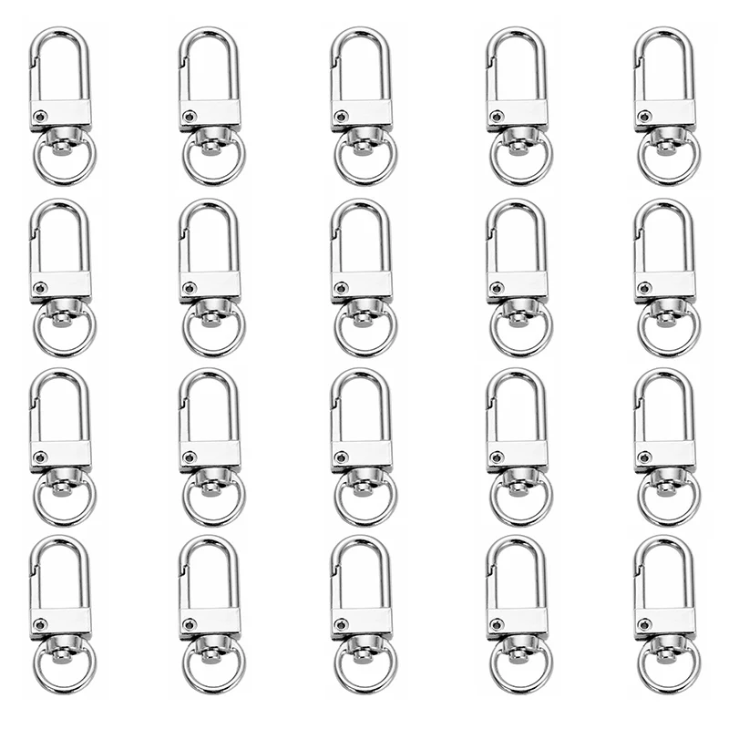 20pcs Silver Color Key Chains Classic Keychains Rotatable Split Llavero Swivel Lobster Keychain Metal Key Chain Accesorias
20pcs Silver Color Key Chains Classic Keychains Rotatable Split Llavero Swivel Lobster Keychain Metal Key Chain Accesorias