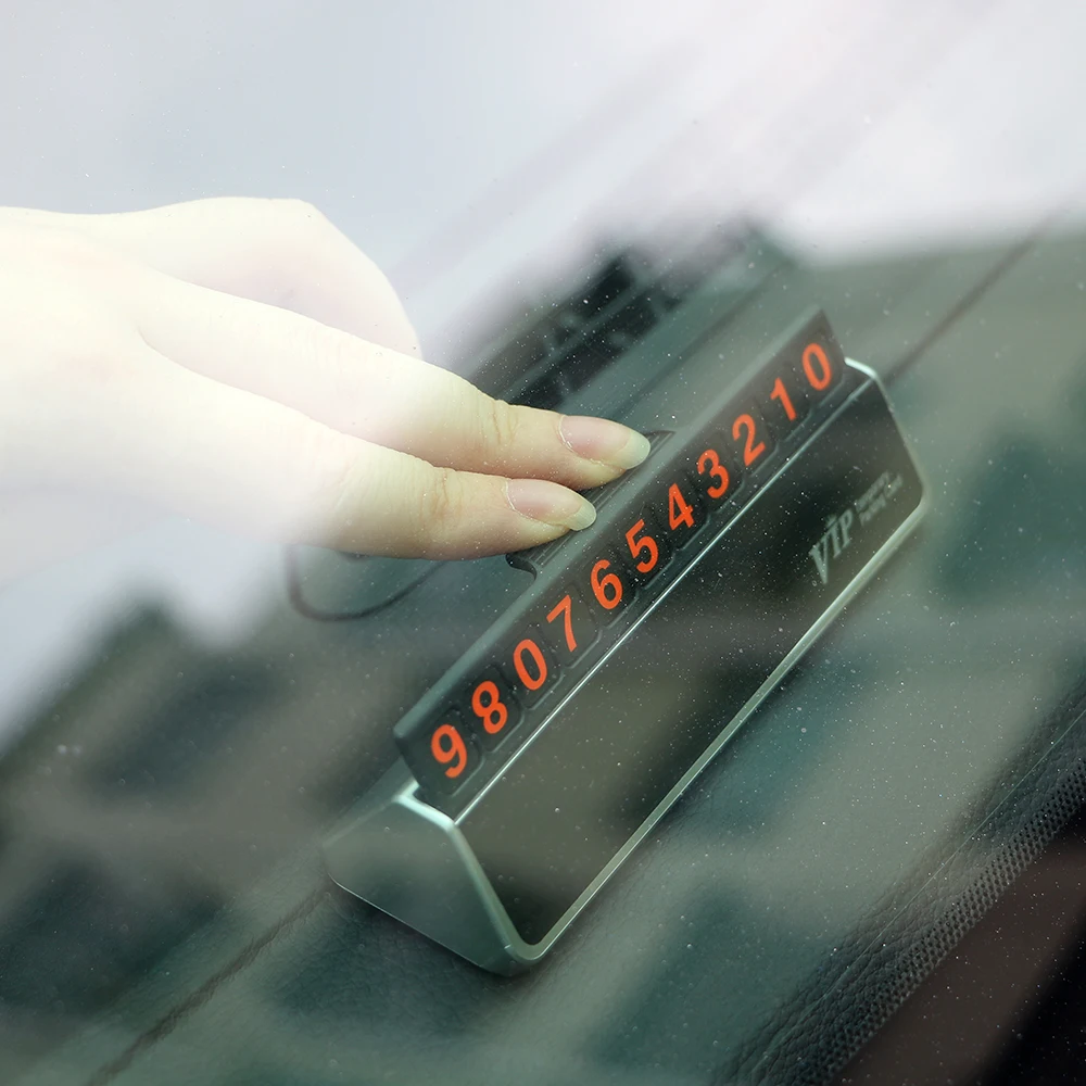 Hidden Car Temporary Parking Card Car Stickers Drawer Style Mobile Phone Number Plate Car Styling Push Switch Easy to Replace
Hidden Car Temporary Parking Card Car Stickers Drawer Style Mobile Phone Number Plate Car Styling Push Switch Easy to Replace