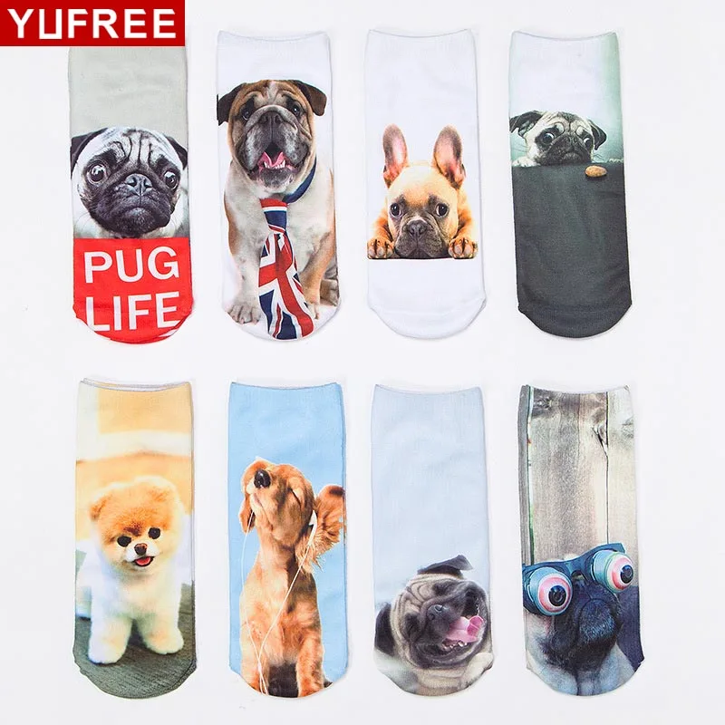 YUFREE 1 Pair Hot Cute Women 3D Printed Lovely Cartoon Dogs Socks Cotton Ankle-High Spring Autumn Winter Socks WA-04
YUFREE 1 Pair Hot Cute Women 3D Printed Lovely Cartoon Dogs Socks Cotton Ankle-High Spring Autumn Winter Socks WA-04