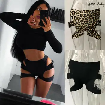 Women Summer Sexy High Waist Shorts Ladies Skinny Black Leopard Fitness Hollow Out Shorts
Women Summer Sexy High Waist Shorts Ladies Skinny Black Leopard Fitness Hollow Out Shorts
