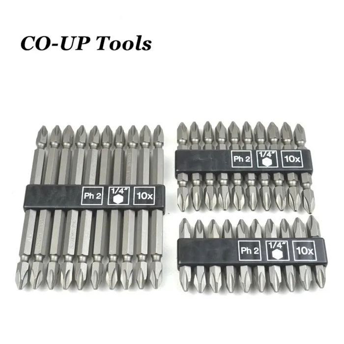 10PCS PH2 Electric Screwdriver Bit Set Bits Hex Shank Magnetic Alloy Steel For Cross Head 45mm 1/4 inch
10PCS PH2 Electric Screwdriver Bit Set Bits Hex Shank Magnetic Alloy Steel For Cross Head 45mm 1/4 inch