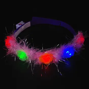 Woman Lady Girls LED Glow Flashing Light Rose Garland Headband Hawaii Flower Wreath Party Wedding Decoration F20173200
Woman Lady Girls LED Glow Flashing Light Rose Garland Headband Hawaii Flower Wreath Party Wedding Decoration F20173200