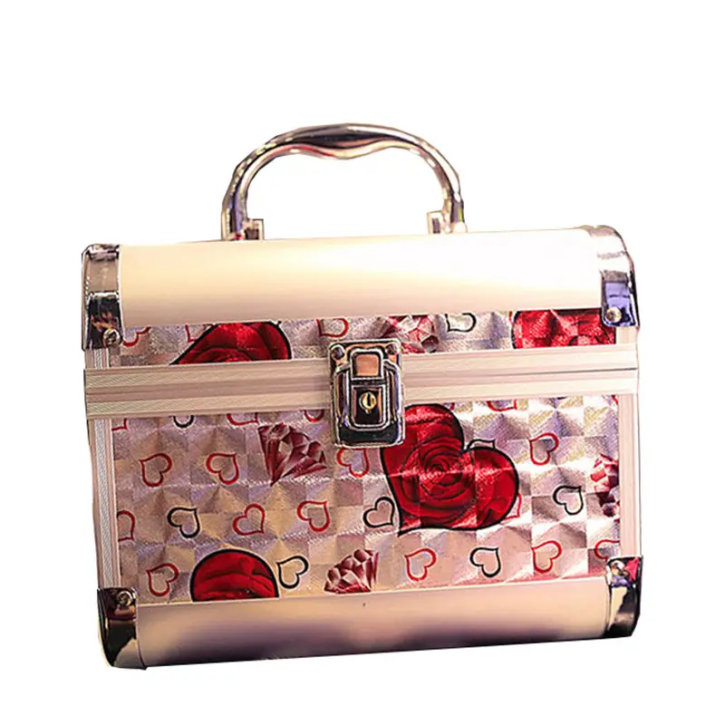 Women Professional Aluminum Makeup Case Portable Travel Jewelry Train Case Cosmetic Organizer Case Box With Mirror Beauty Case
Women Professional Aluminum Makeup Case Portable Travel Jewelry Train Case Cosmetic Organizer Case Box With Mirror Beauty Case