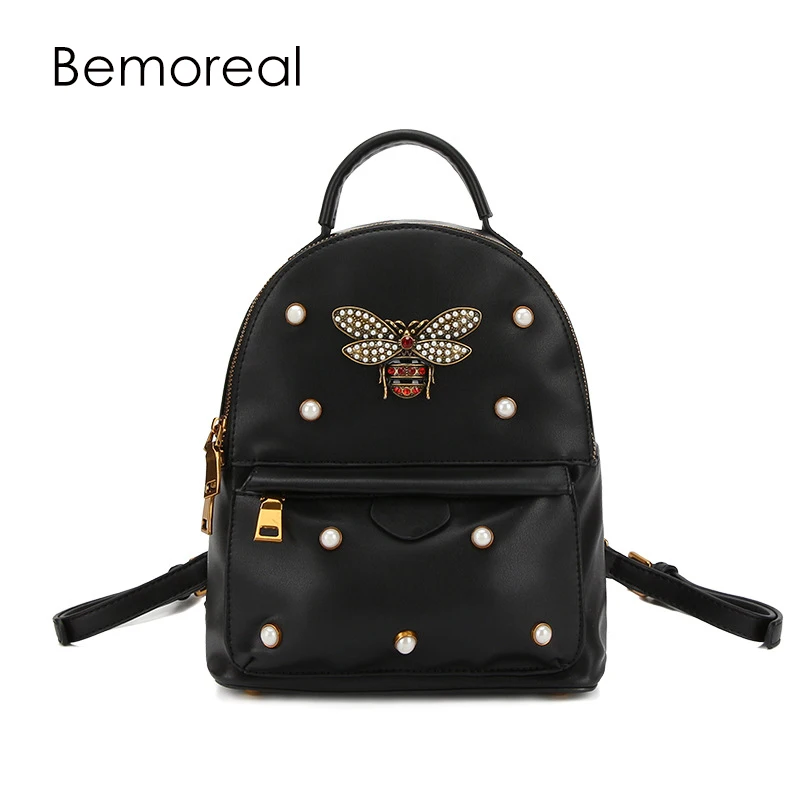 Bemoreal Small backpack female fashion zipper PU school bag woman backpacks for adolescent girls women Little Bee Pearl Satchel
Bemoreal Small backpack female fashion zipper PU school bag woman backpacks for adolescent girls women Little Bee Pearl Satchel