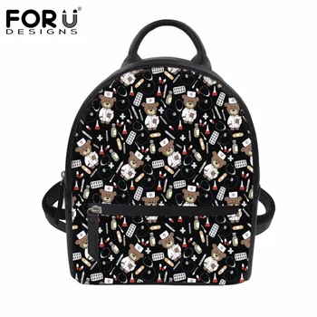 FORUDESIGNS School Backpack for Teenage Girls Casual Women Backpacks Cute Nurse Bear Black Ladies PU Leather Shoulder Daypack
FORUDESIGNS School Backpack for Teenage Girls Casual Women Backpacks Cute Nurse Bear Black Ladies PU Leather Shoulder Daypack