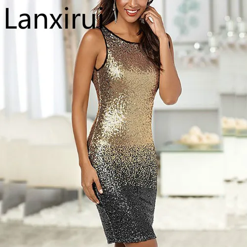 Rose Gold Sequin Dress Vestido Sexy Summer Bandage Plus Size Women Clothing Vestidos Mujer Fashionable Dresses Bodycon
Rose Gold Sequin Dress Vestido Sexy Summer Bandage Plus Size Women Clothing Vestidos Mujer Fashionable Dresses Bodycon