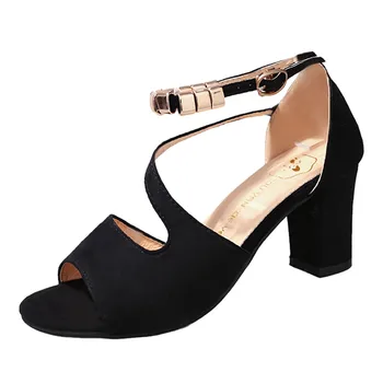 Nice Ankle Strap Heels Women Sandals Summer Shoes Women Solid Color Peep Toe Buckle Chunky High Heels Party Dress Sandals
Nice Ankle Strap Heels Women Sandals Summer Shoes Women Solid Color Peep Toe Buckle Chunky High Heels Party Dress Sandals