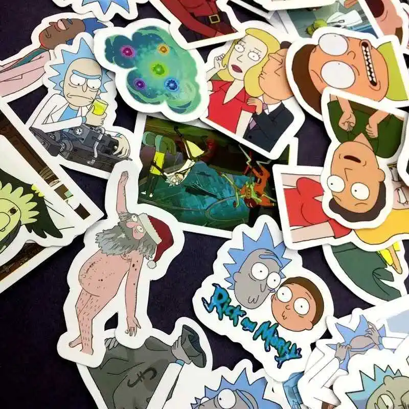 49Pcs R&M Stickers [ Pack of 3 ]