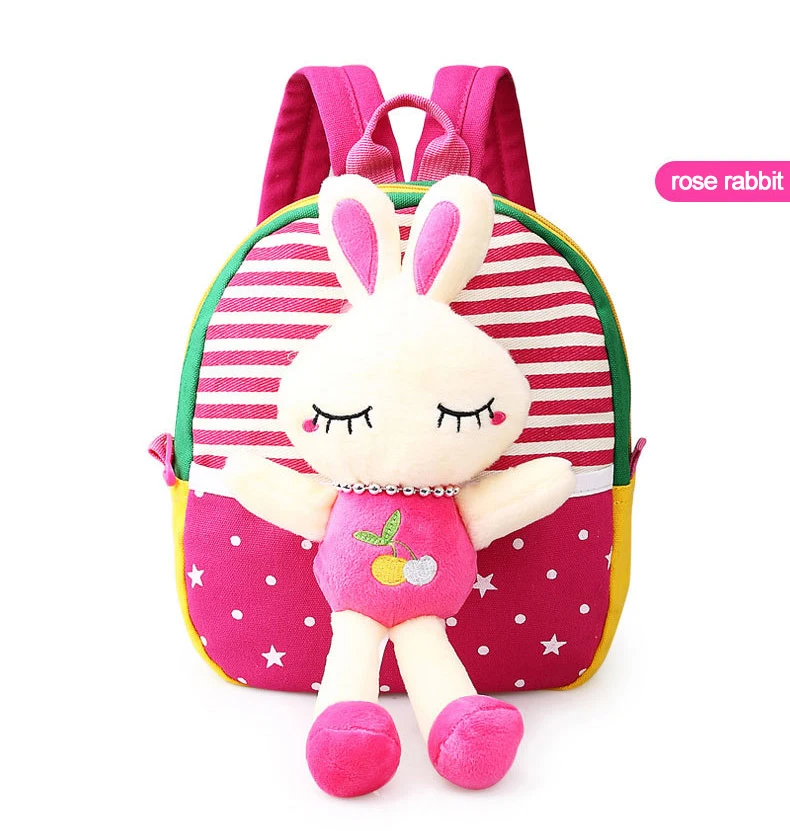 Korean Style Children Toddler Cartoon Stuffed Plush Backpacks baby girls boys cute toys schoolbag backpack (14)