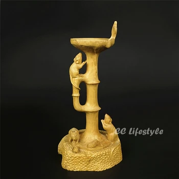 CC lifestyle Exquisite animal carving statue Mouse steal oil lamp wood craft Box Decoration home decoration
CC lifestyle Exquisite animal carving statue Mouse steal oil lamp wood craft Box Decoration home decoration