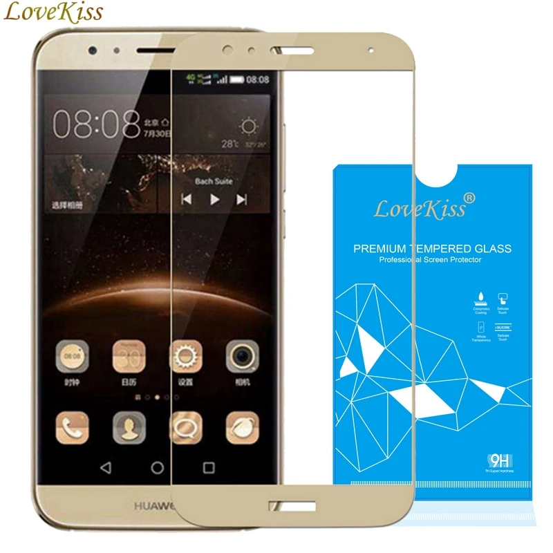 9H 5 "закаленное стекло для huawei Ascend G7 Plus полное покрытие Защита экрана G8 GX8 D199 Maimang